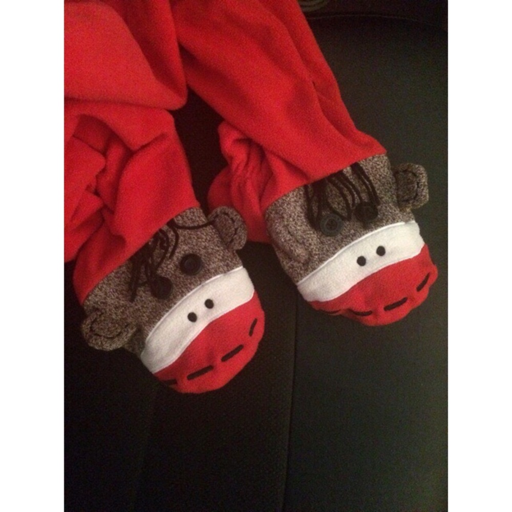 Sock Monkey Footie Pajamas